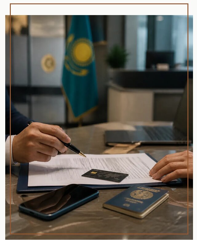 Открытие счета и банковской карты в Казахстане в Кунгуре